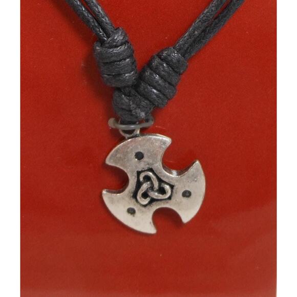 Mystical Vintage Celtic Cross Necklace Pendant Adjustable 24" Sacred Symbols NOS - Picture 1 of 10